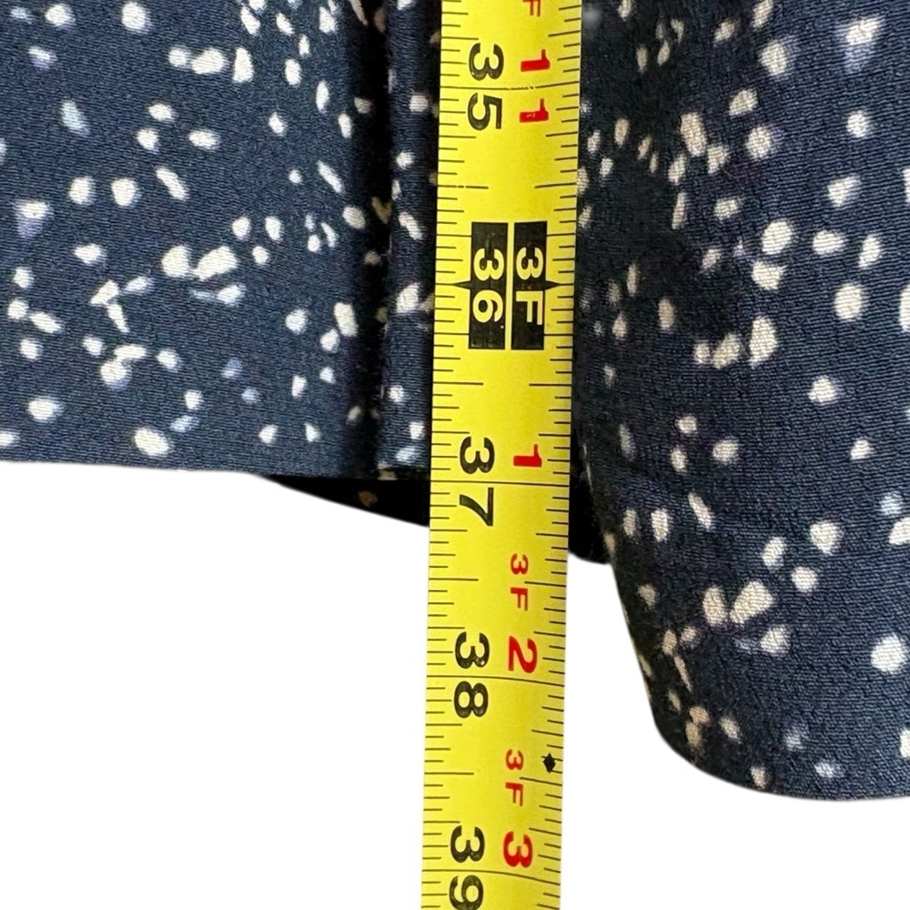 Garnet Hill Summer Day Dress Size 12 Confetti Print Pockets Blue Boho Cottage - Picture 6 of 9